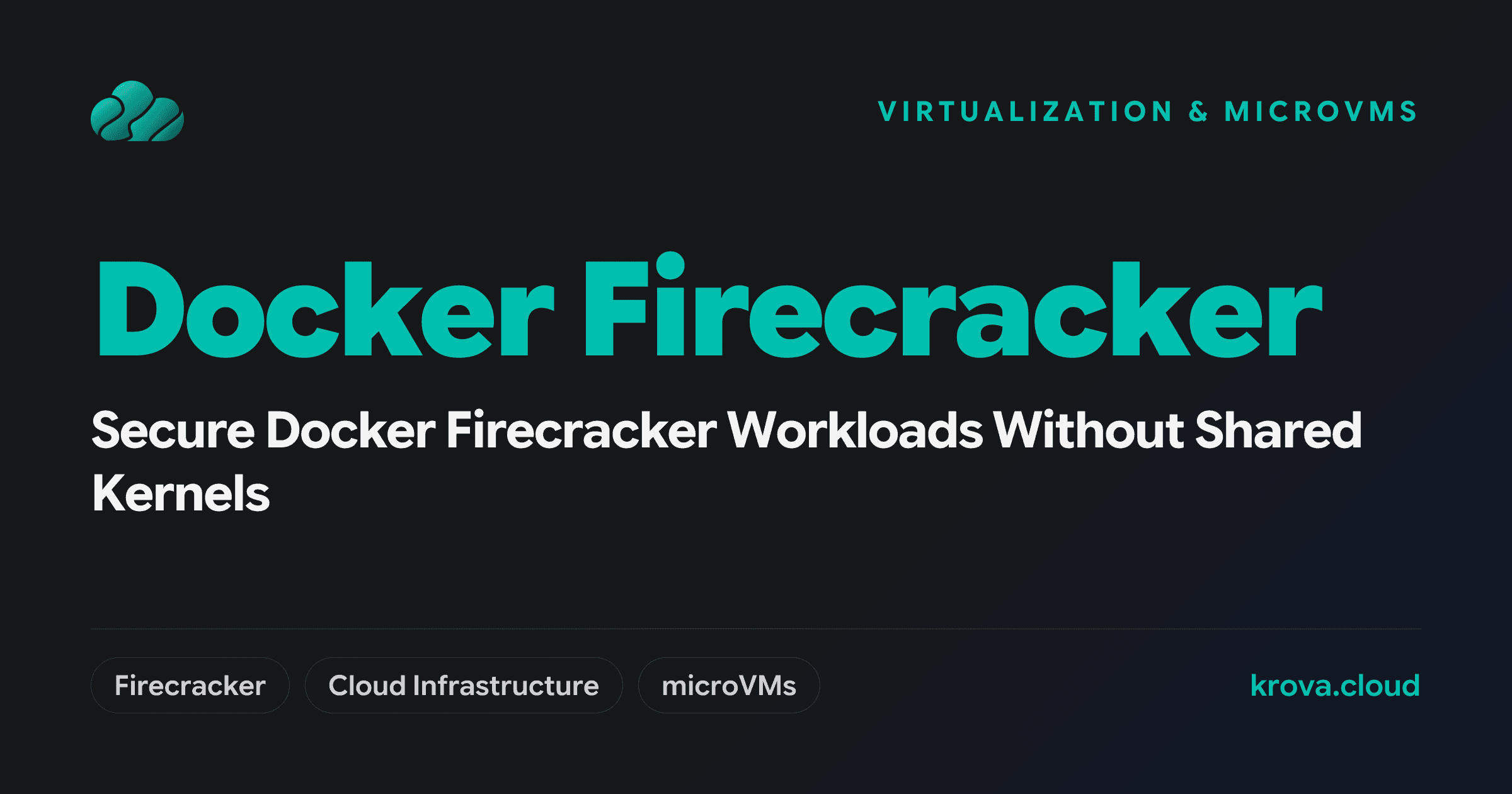 Secure Docker Firecracker Workloads Without Shared Kernels — docker firecracker