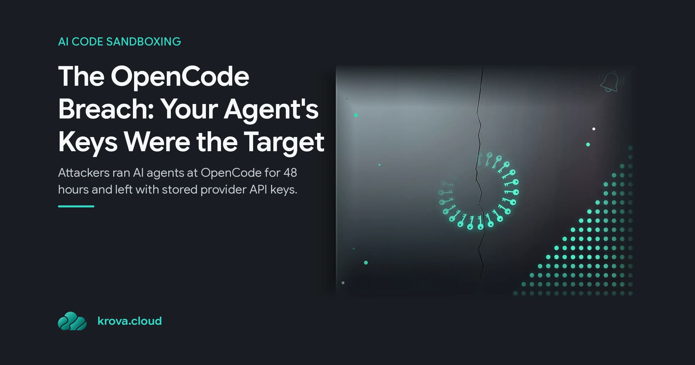 OpenCode breach API key theft timeline illustration