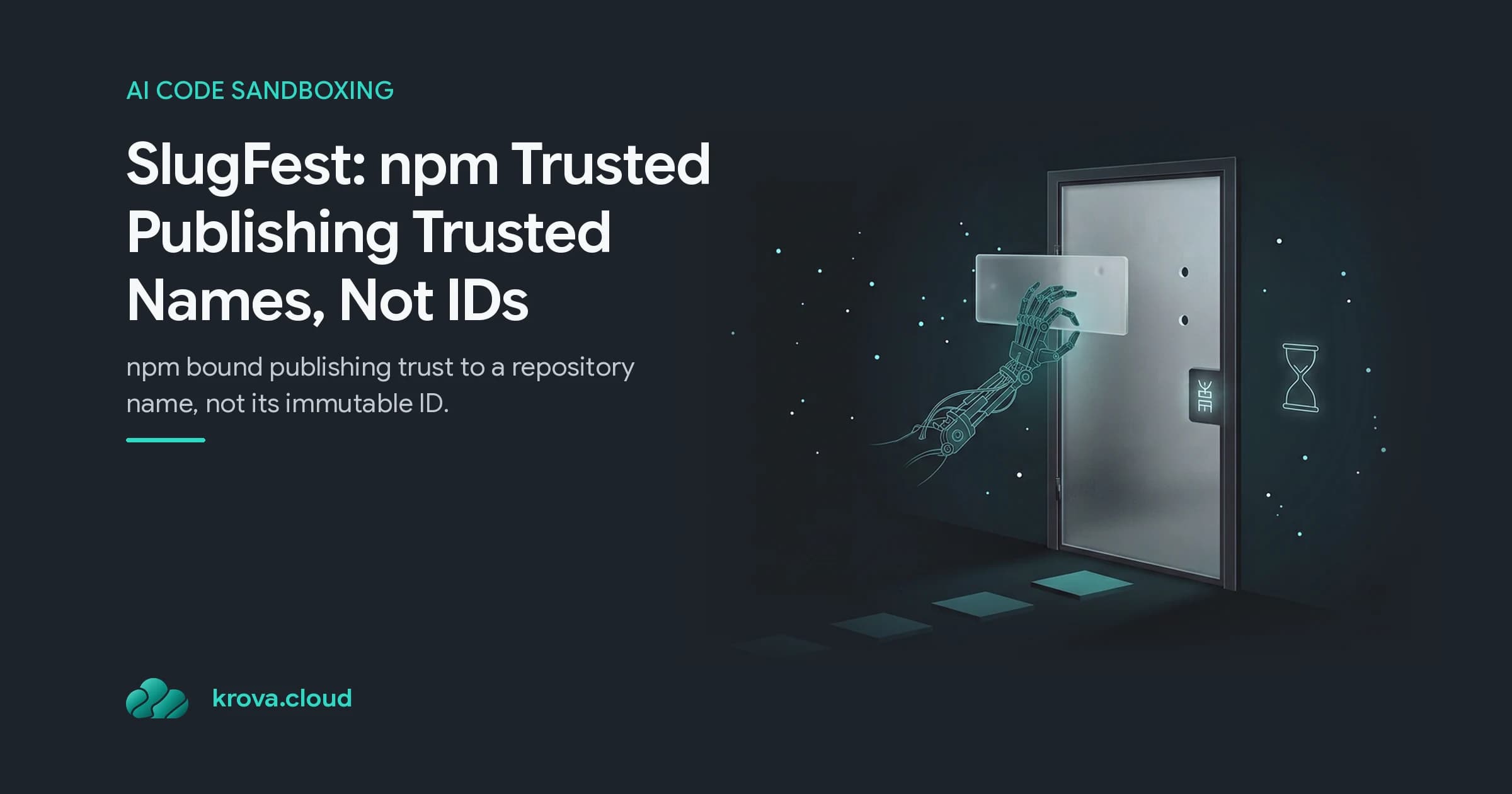 SlugFest npm trusted publishing slug reclaim illustration