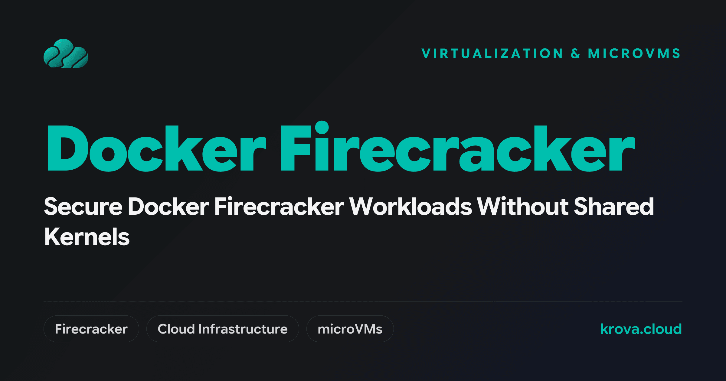 Secure Docker Firecracker Workloads Without Shared Kernels — docker firecracker