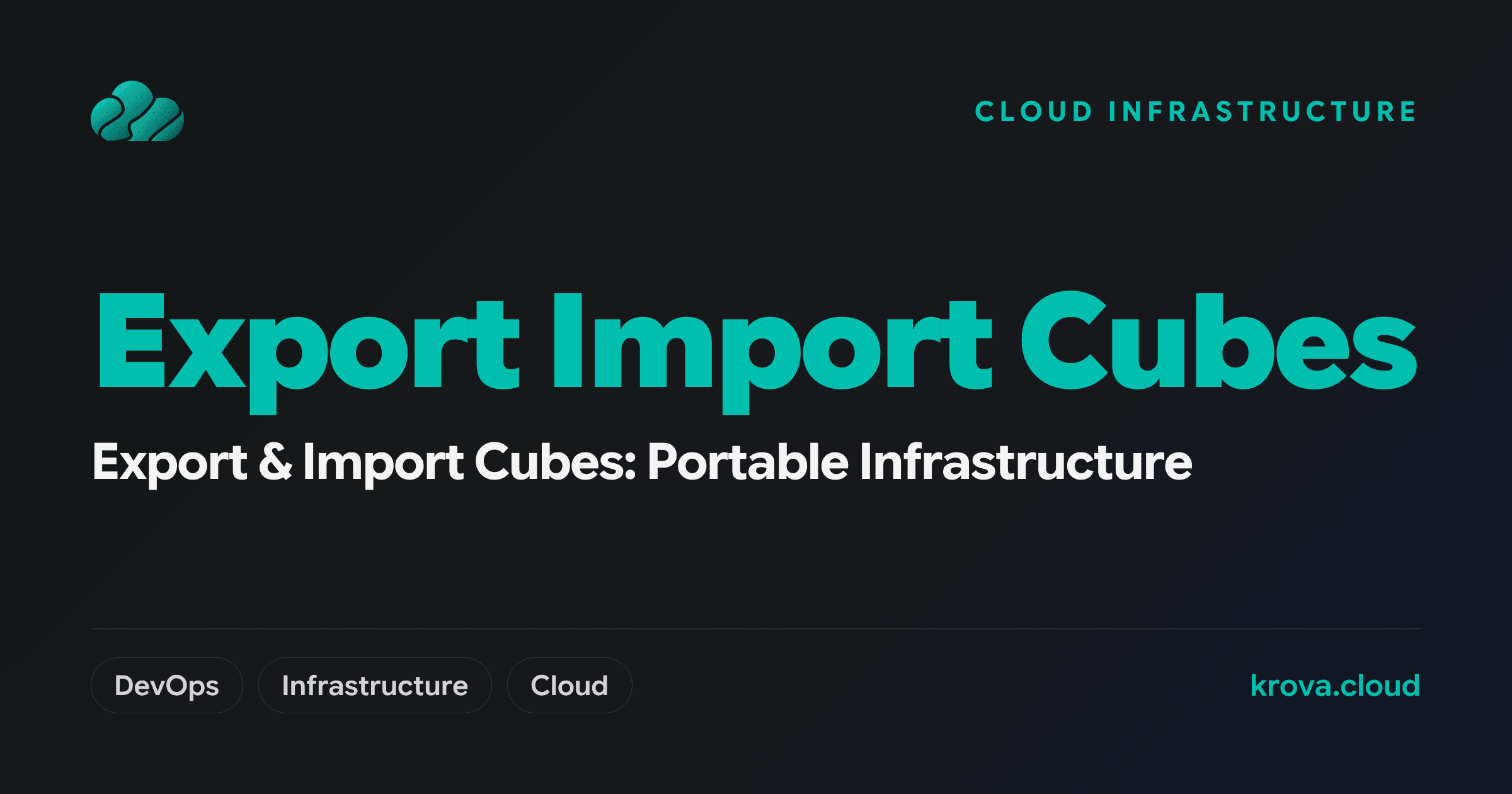 Export & Import Cubes: Portable Infrastructure — export import cubes