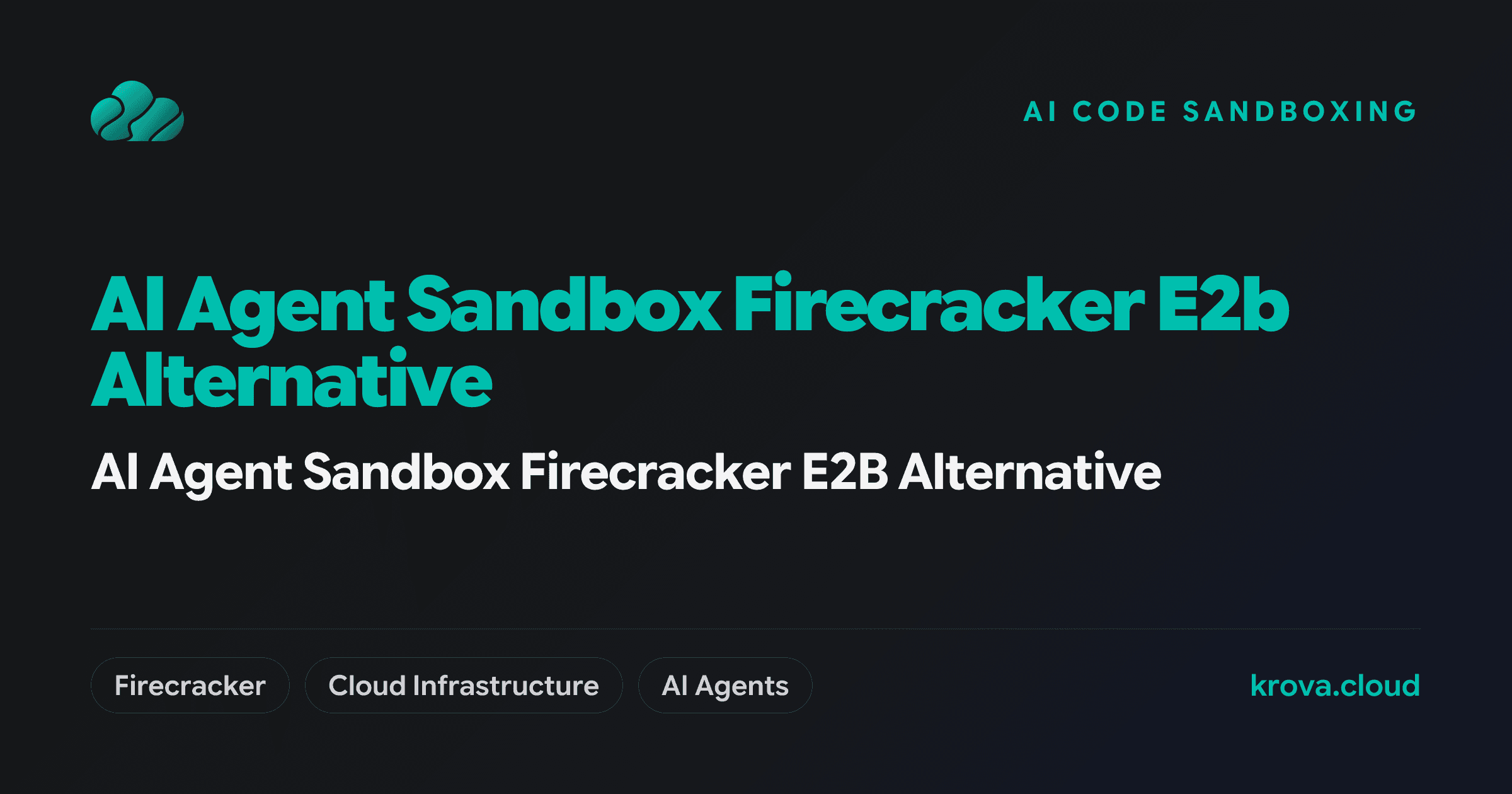 AI Agent Sandbox Firecracker E2B Alternative — AI agent sandbox firecracker E2B alternative