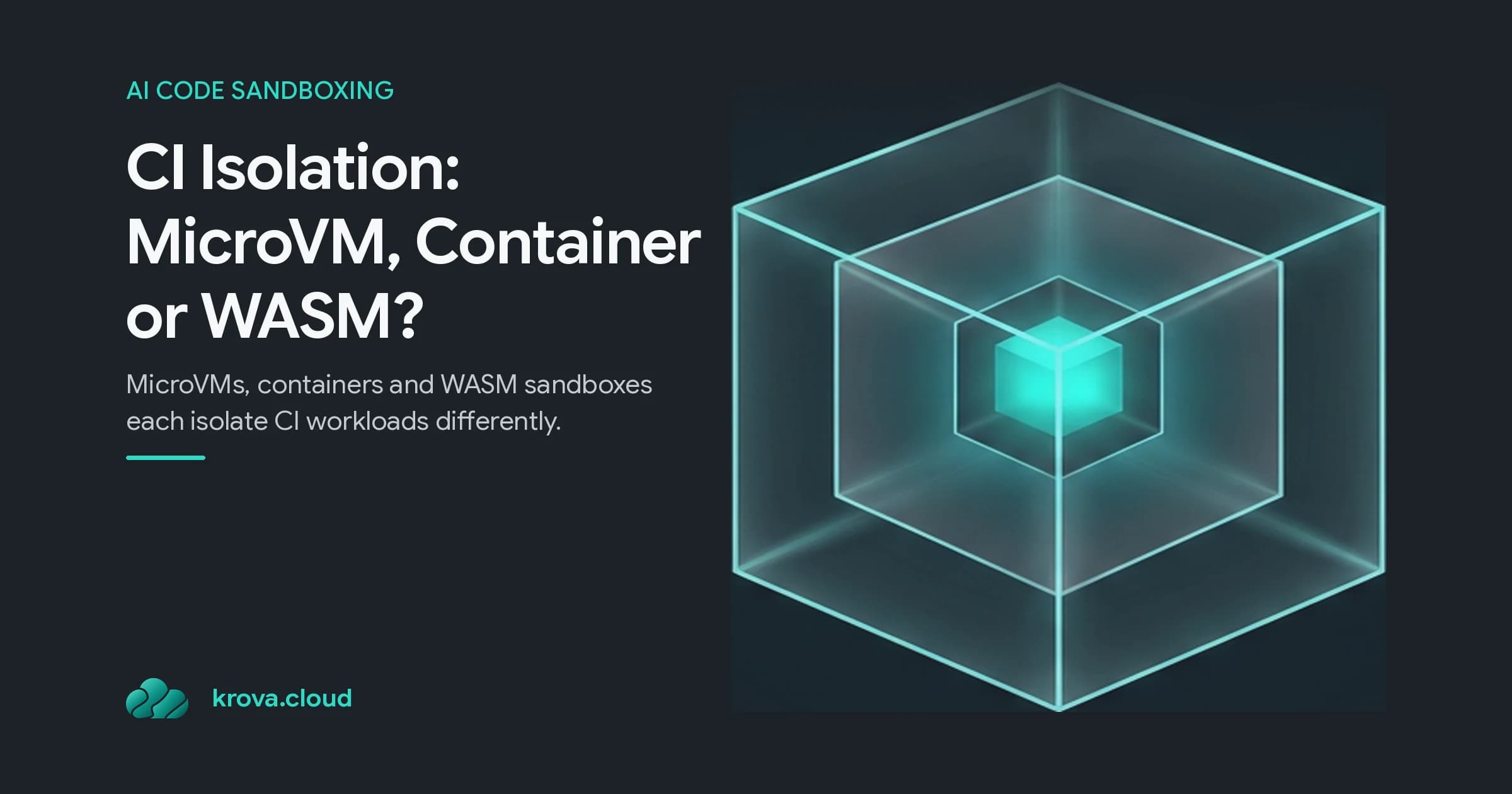 CI Isolation: MicroVM, Container or WASM?